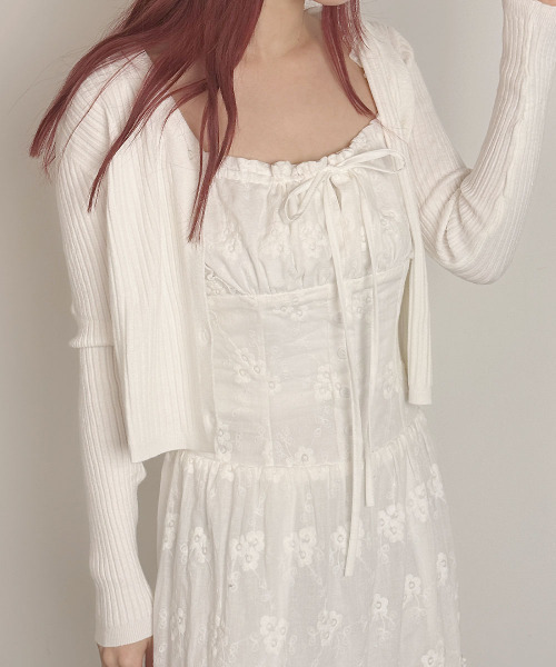 ワンピース Cotton Bustier Long Dress / コットン ビスチェ