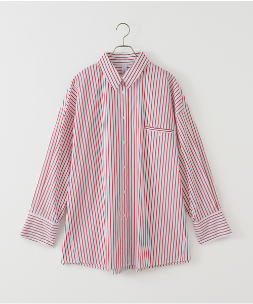 ブラウス シャツ 「PROVOKE/プロヴォーク」Super big stripeシャツ レディース ブラウス シャツ 「PROVOKE/プロヴォーク」Super big stripe