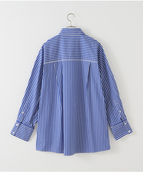 ブラウス シャツ 「PROVOKE/プロヴォーク」Super big stripeシャツ レディース ブラウス シャツ 「PROVOKE/プロヴォーク」Super big stripe