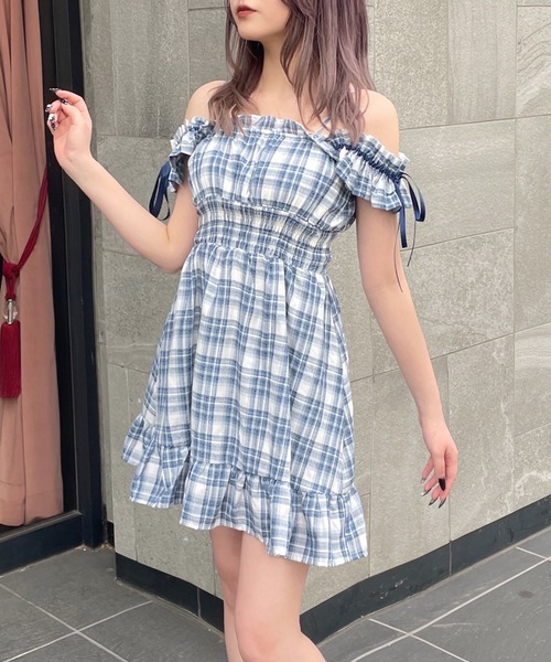 【VALENTINO】リボンタイ フリル ミニワンピース【送料関税込】 リボンモチーフ バルーンミニワンピース FX24L136【Fano Studios