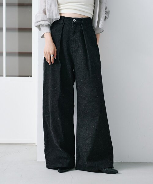 みんみん様　kastane デニムスリットワイドパンツ サイズ0 Kastane ジーンズ デニム デニムパンツ 「セットアップ対応/低