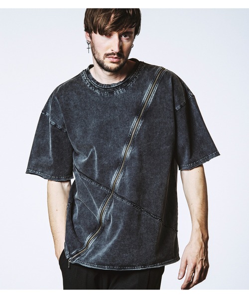 Tシャツ L サイズ NO ID. tシャツ マルチシームZIP BIG-T(シャツ) メンズ