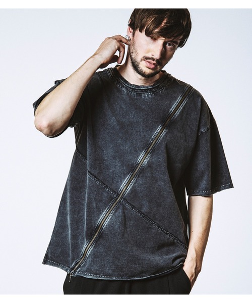 NO ID. tシャツ マルチシームZIP BIG-T(シャツ) メンズ