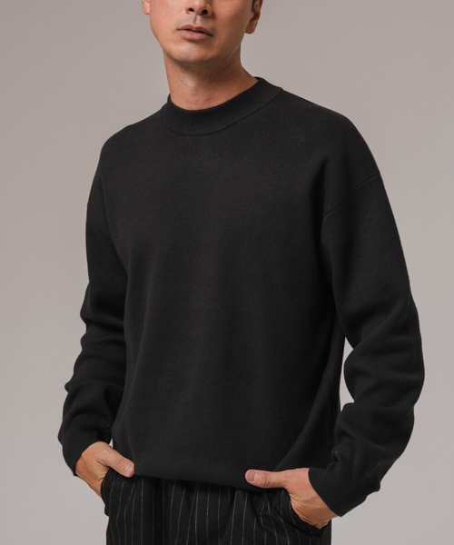 EDIFICE ニット/セーター（未開封品） EDIFICE 「EDIFICE」 長袖ニット MEDIUM ウッド メンズ