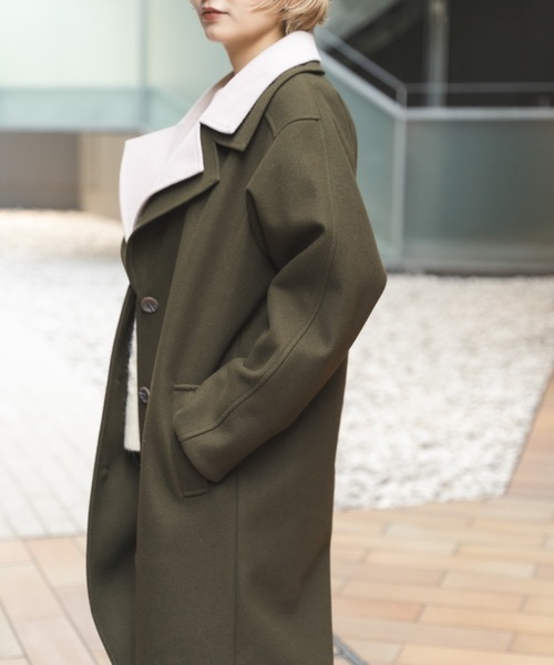 「MIEL CRISHUNANT」 チェスターコート MEDIUM グレー系その他 レディース_画像3