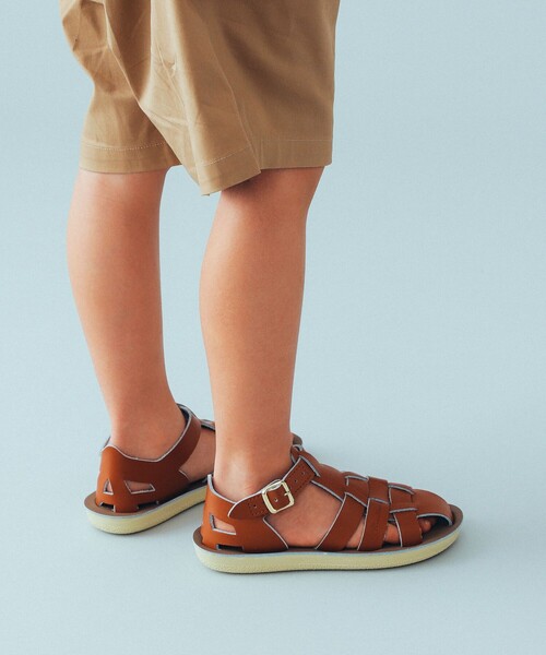 サンダル SALT WATER SANDALS / Shark ウォッシャブル レザー サンダル（約13〜19cm） キッズ 子供 男の子 女の子の画像