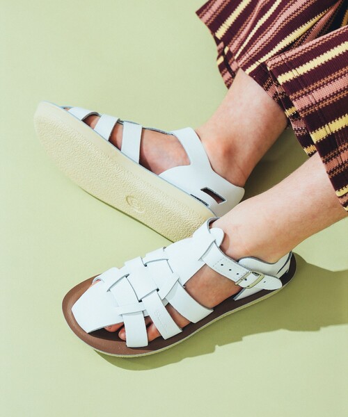 サンダル SALT WATER SANDALS / Shark ウォッシャブル レザー サンダル（約13〜19cm） キッズ 子供 男の子 女の子の画像