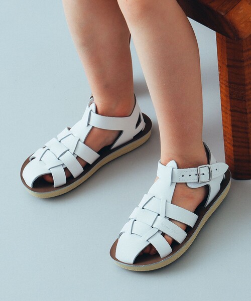 サンダル SALT WATER SANDALS / Shark ウォッシャブル レザー サンダル（約13〜19cm） キッズ 子供 男の子 女の子の画像