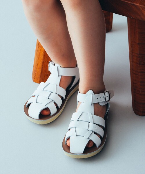 サンダル SALT WATER SANDALS / Shark ウォッシャブル レザー サンダル（約13〜19cm） キッズ 子供 男の子 女の子の画像