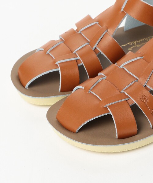 サンダル SALT WATER SANDALS / Shark ウォッシャブル レザー サンダル（約13〜19cm） キッズ 子供 男の子 女の子の画像
