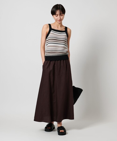 UNITED ARROWS ニット セーター リンクス ボーダーキャミソール