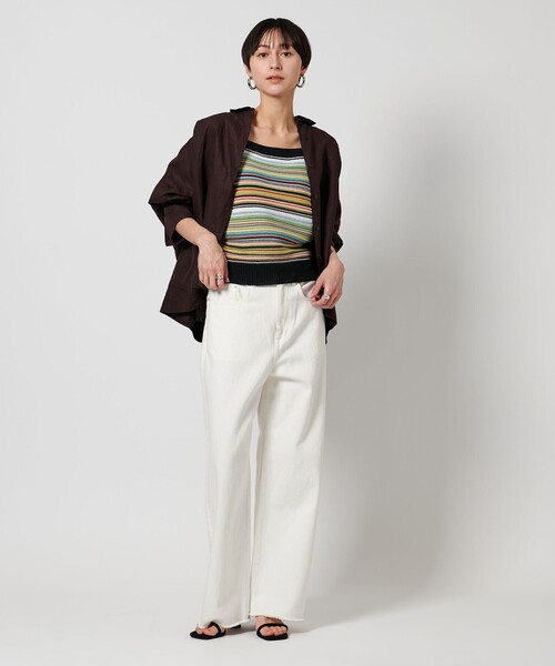 ニット セーター リンクス ボーダーキャミソール レディース UNITED ARROWS ニット セーター リンクス ボーダーキャミソール