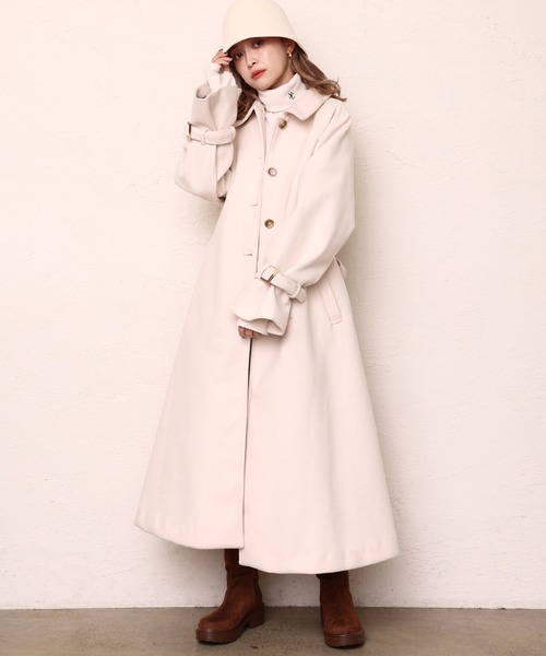 「one after another NICE CLAUP」 ステンカラーコート MEDIUM アイボリー レディース_画像7