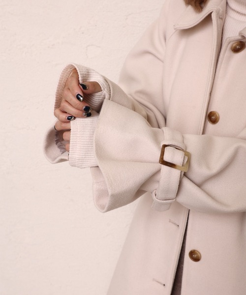 「one after another NICE CLAUP」 ステンカラーコート MEDIUM アイボリー レディース_画像9