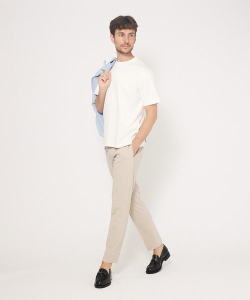 未使用 qualite ウール ストレッチ トラック パンツ スラックス 新品 未使用 qualite ウール ストレッチ トラック パンツ スラックス 新品