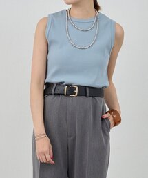 tシャツ 「新色登場！」リブコンパクトノースリーブ レディース｜ZOZOTOWN Yahoo!店
