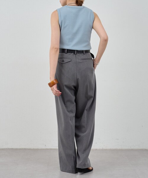 SHENERY（シーナリー） tシャツ リブコンパクトノースリーブ