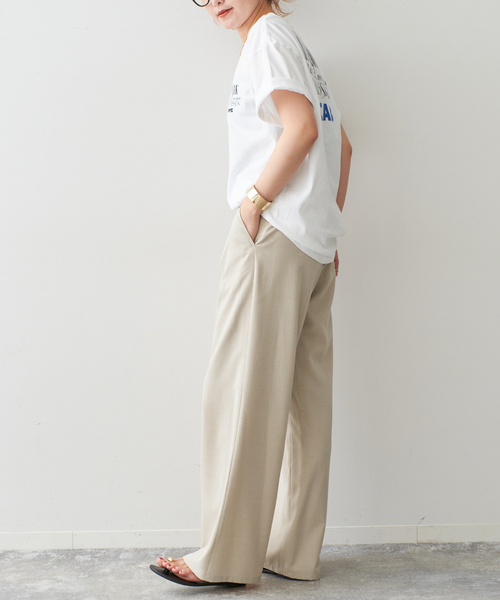 Spick＆Span パンツ 「一部店舗+WEB限定」シャンブレー