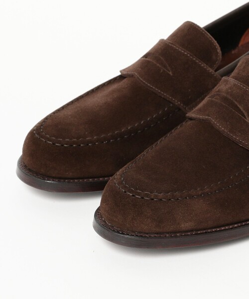 ビジネスシューズ ビジネスシューズ 「別注」CROCKETT＆JONES / MAINE2 スエードローファー メンズの画像