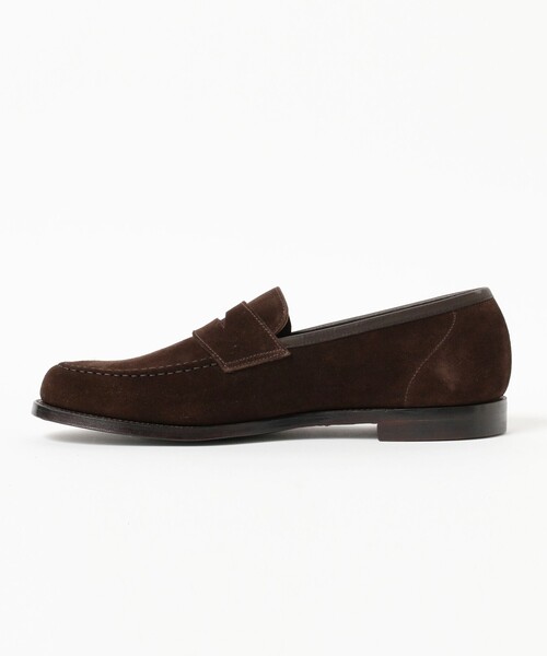 ビジネスシューズ ビジネスシューズ 「別注」CROCKETT＆JONES / MAINE2 スエードローファー メンズの画像