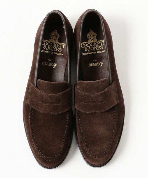 ビジネスシューズ ビジネスシューズ 「別注」CROCKETT＆JONES / MAINE2 スエードローファー メンズの画像