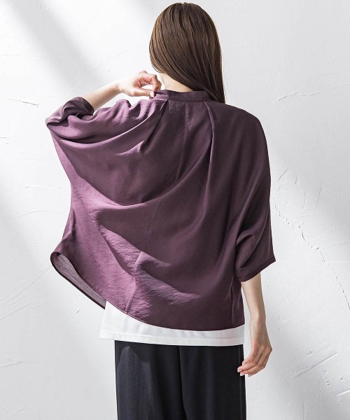 la.f（ラ・エフ） ブラウス シャツ シアーバンブーブラウス「洗濯機