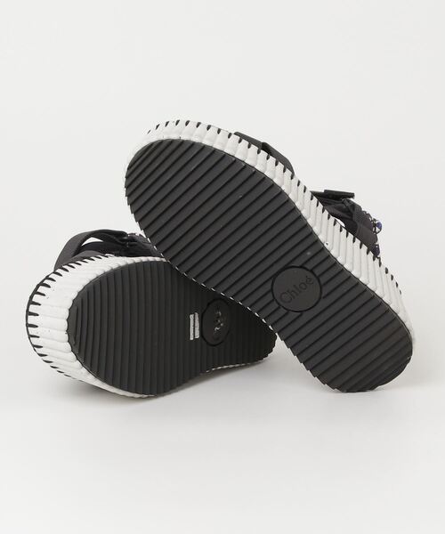 【Chloe】ライドサンダル Chloe 「Chloe」 フラットサンダル 36 ブラック レディース