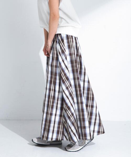 URBAN RESEARCH Sonny Label スカート マルチチェックカラースカート
