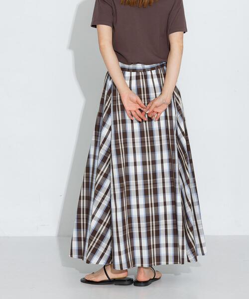 URBAN RESEARCH Sonny Label スカート マルチチェックカラースカート