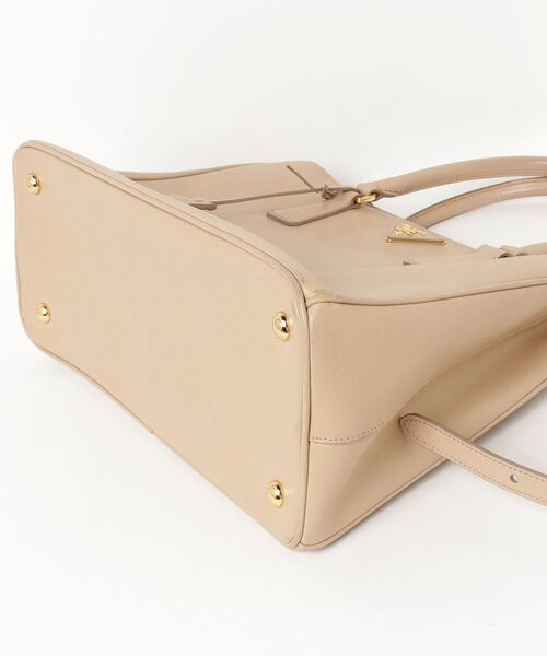 【希少】プラダ ハンドバッグ 2way ショルダー 編込み レザー ベージュ系 PRADA 「PRADA」 2WAYバッグ - ベージュ レディース : ZOZOTOWN