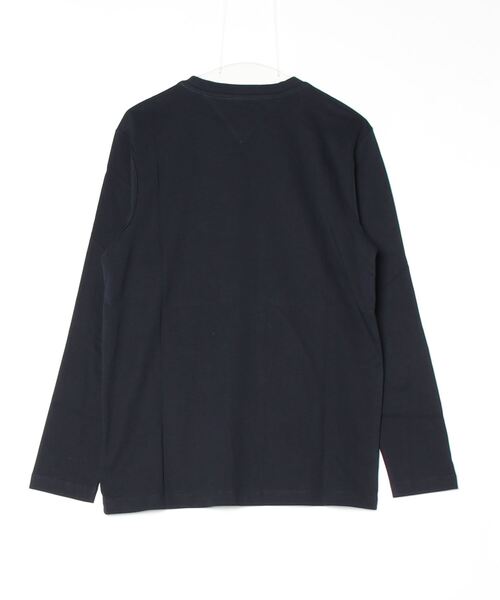 「TOMMY HILFIGER」 長(zhǎng)袖Tシャツ MEDIUM ネイビー メンズ