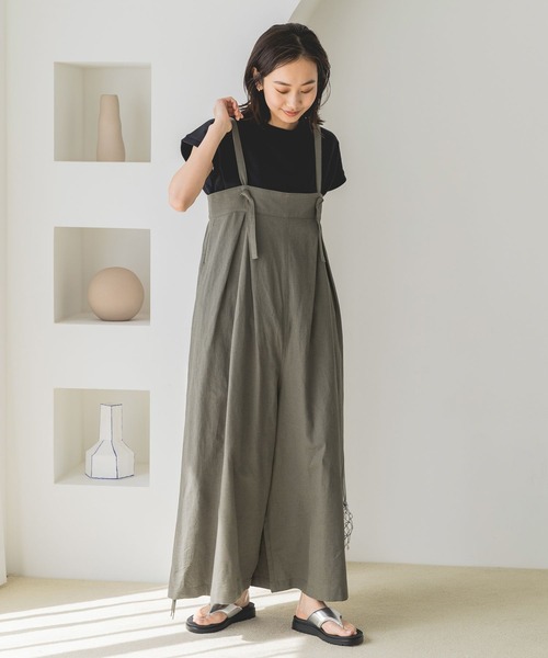 niko and…（ニコアンド） オーバーオール FREE ブラック レディース