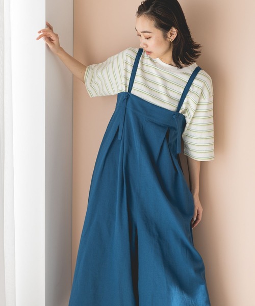 niko and…（ニコアンド） オーバーオール FREE ブラック レディース