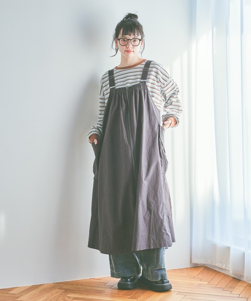 niko and…（ニコアンド） ジャンパースカート ポケットZIPジャンパー