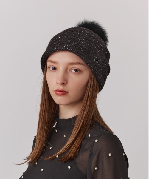 Chapeau d' O（シャポードオー） ニット帽 ニットキャップ Spangle
