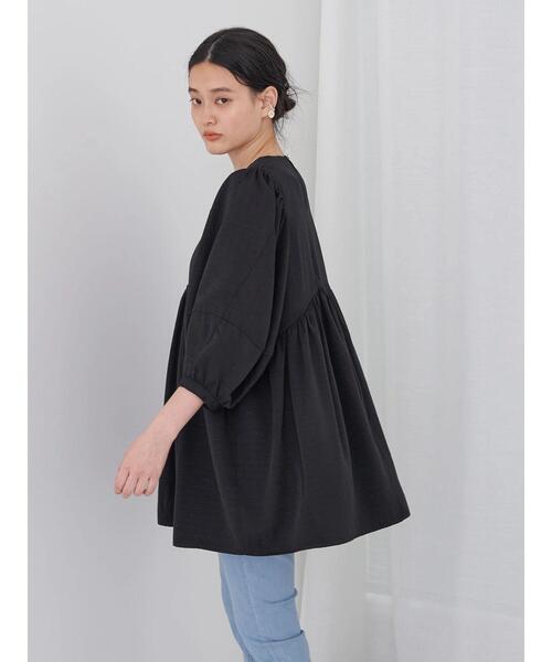 「AMERICAN HOLIC」 7分袖チュニック M ブラック レディース