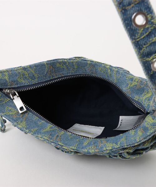 Desigual ブレイデッドハンドルデニムショルダーバッグ Desigual（デシグアル） ハンドバッグ Denim Corset-Style Mini Bag