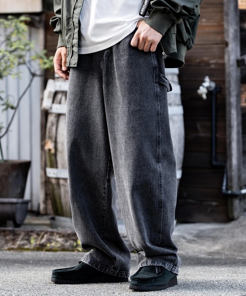 KANGOL（カンゴール） ワイドパンツ ジーンズ 別注コラボデニム