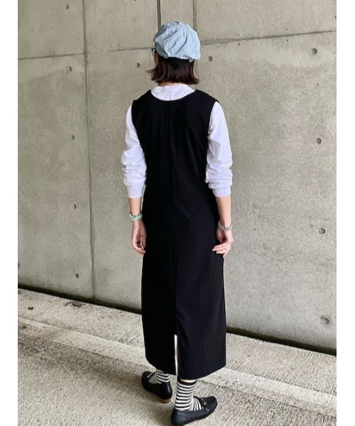 「L.H.P」 ノースリーブワンピース FREE ベージュ レディース_画像3