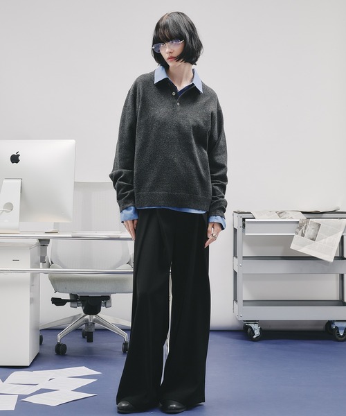 selle glant（セレグランテ） ポロシャツ BASIC HIGH-GAUGE KNIT POLO
