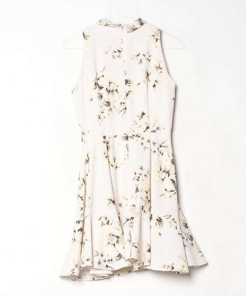 SNIDEL（スナイデル） 花柄ノースリーブワンピース 0 ベージュ