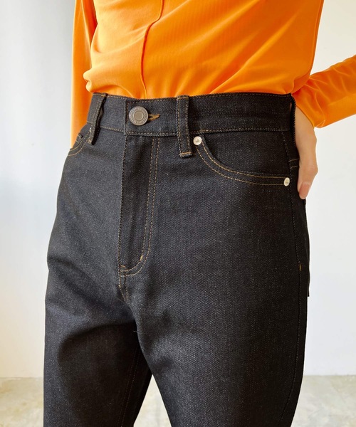 [LIAN] Denim брюки SMALL индиго голубой женский 