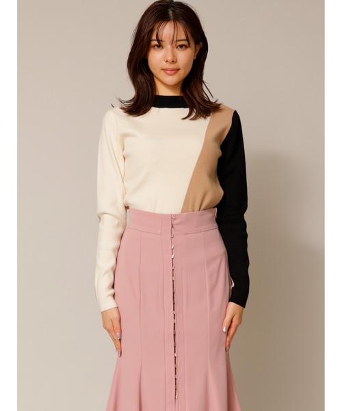 「TONAL」 長袖ニット 38 オフホワイト レディース_画像7