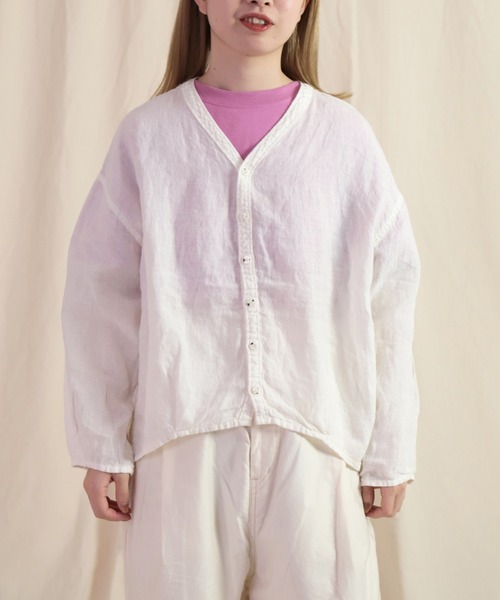 「Brocante」 長袖ブラウス 2 スモークピンク レディース_画像8