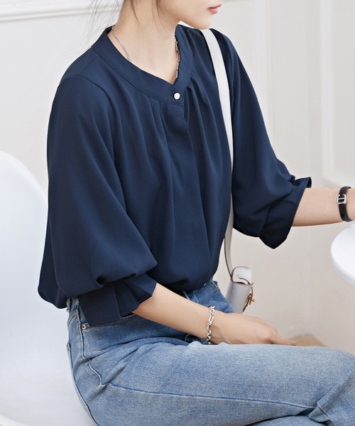 「Lace Ladies」 7分袖ブラウス S オフホワイト レディース_画像7