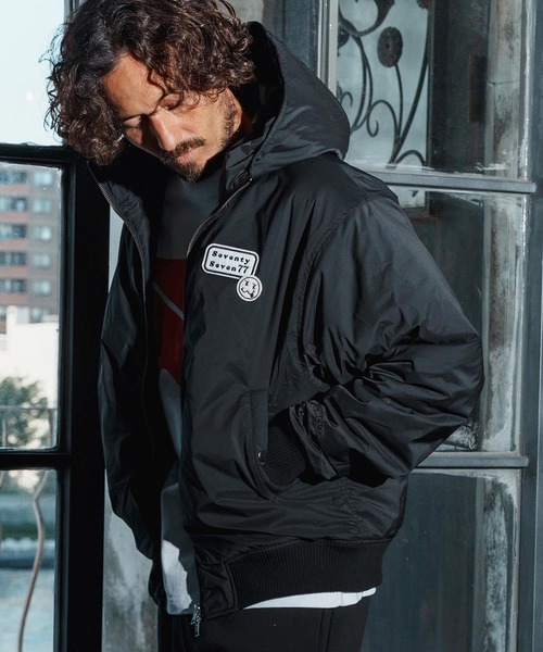 seventy seven コート ジャケット mj11122-padding hoodie rib seventy seven コート ジャケット mj11122-padding hoodie rib