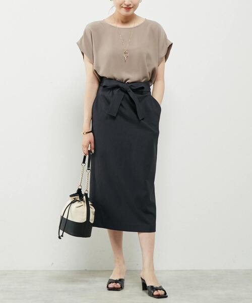 「Liesse」 半袖ブラウス FREE ブラック レディース_画像7