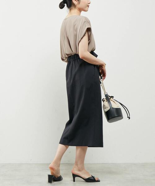 「Liesse」 半袖ブラウス FREE ブラック レディース_画像8