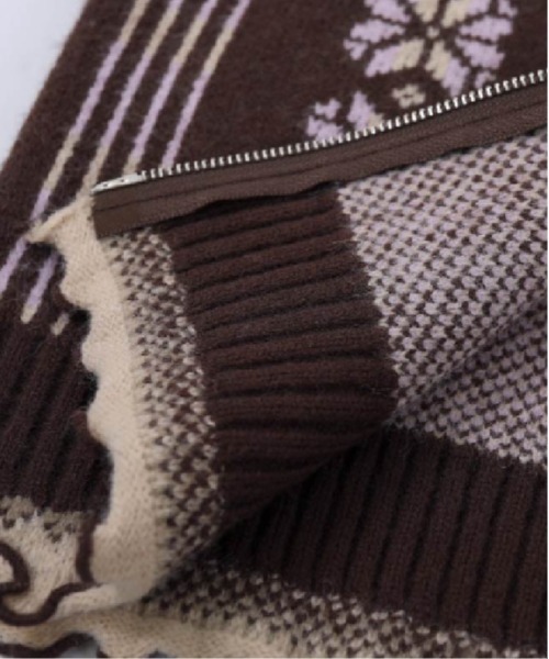 LA POMME petit（ラポミ・プチ） カーディガン Jacquard Cardigan With