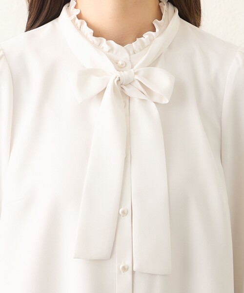 TO BE CHIC（トゥー ビー シック） ブラウス シャツ バックサテン 
